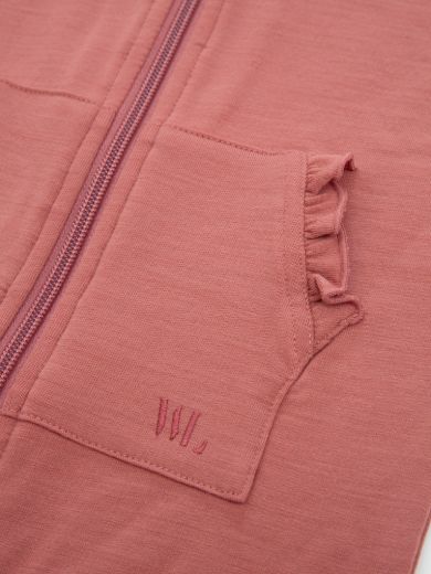 Bilde av WoolLand Bergen Terry overall baby  Burned rose